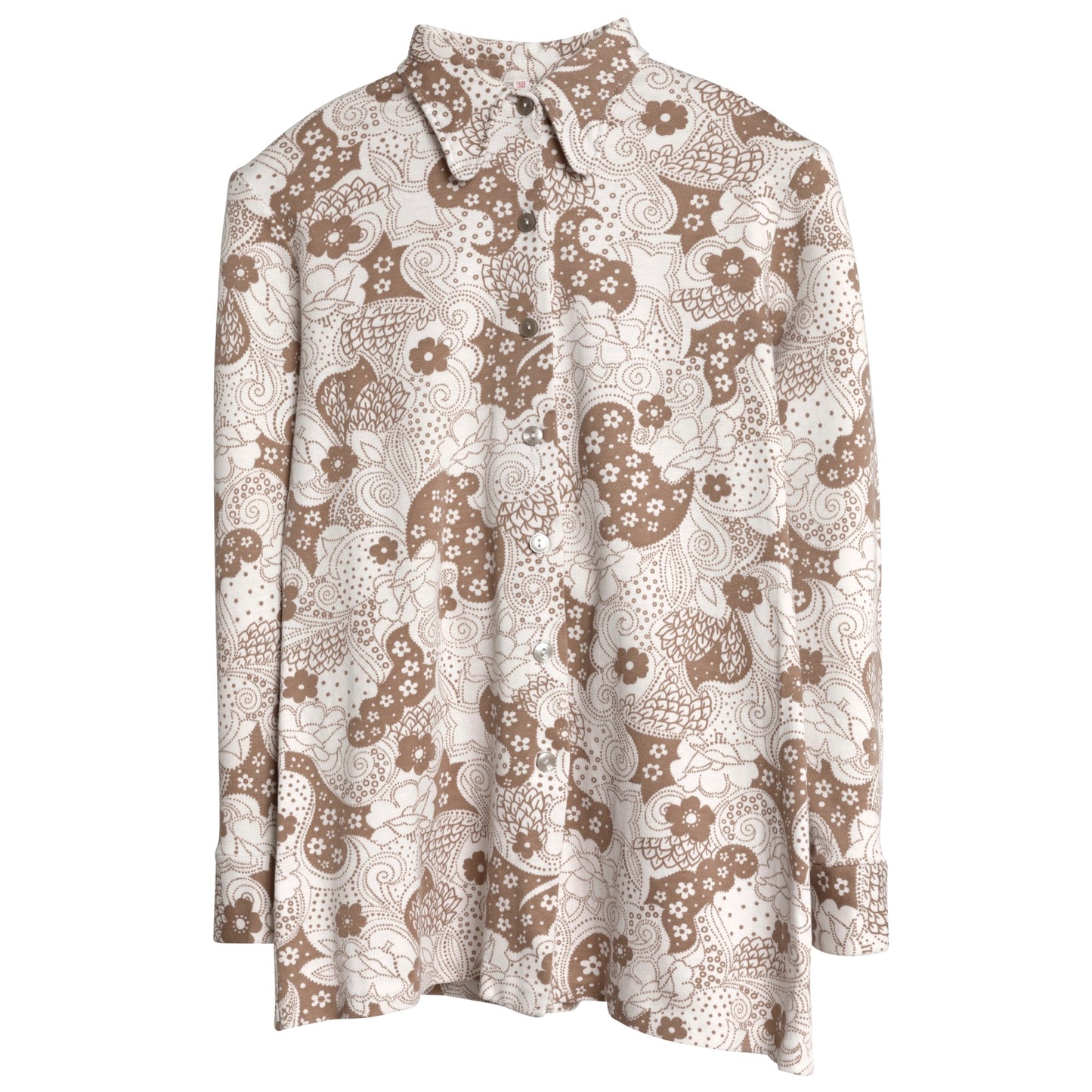 Piqué Weave Floral Club Collar Shirt