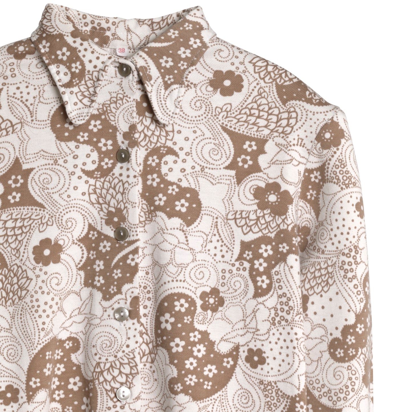 Piqué Weave Floral Club Collar Shirt