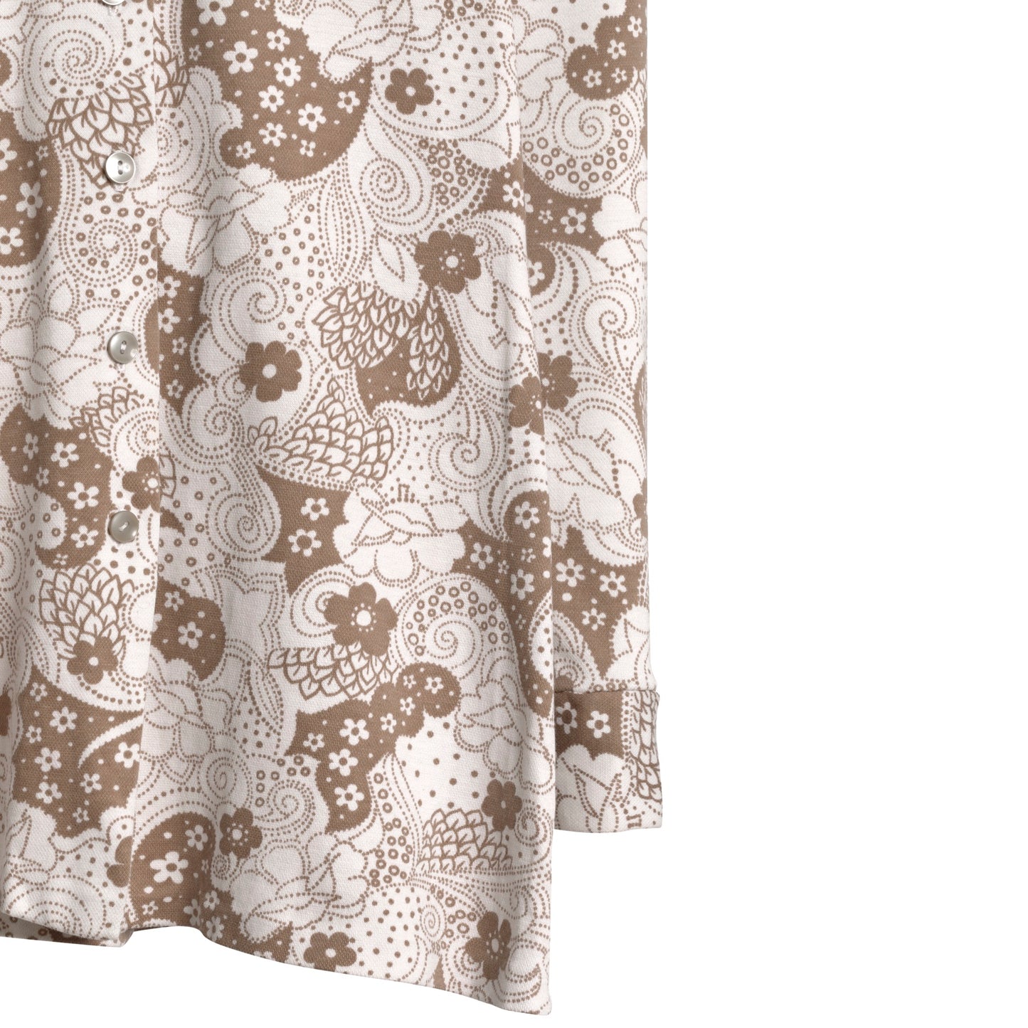 Piqué Weave Floral Club Collar Shirt