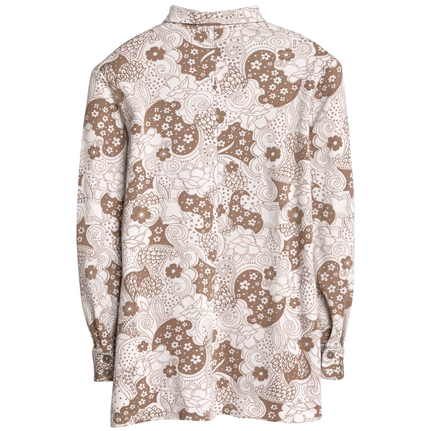 Piqué Weave Floral Club Collar Shirt