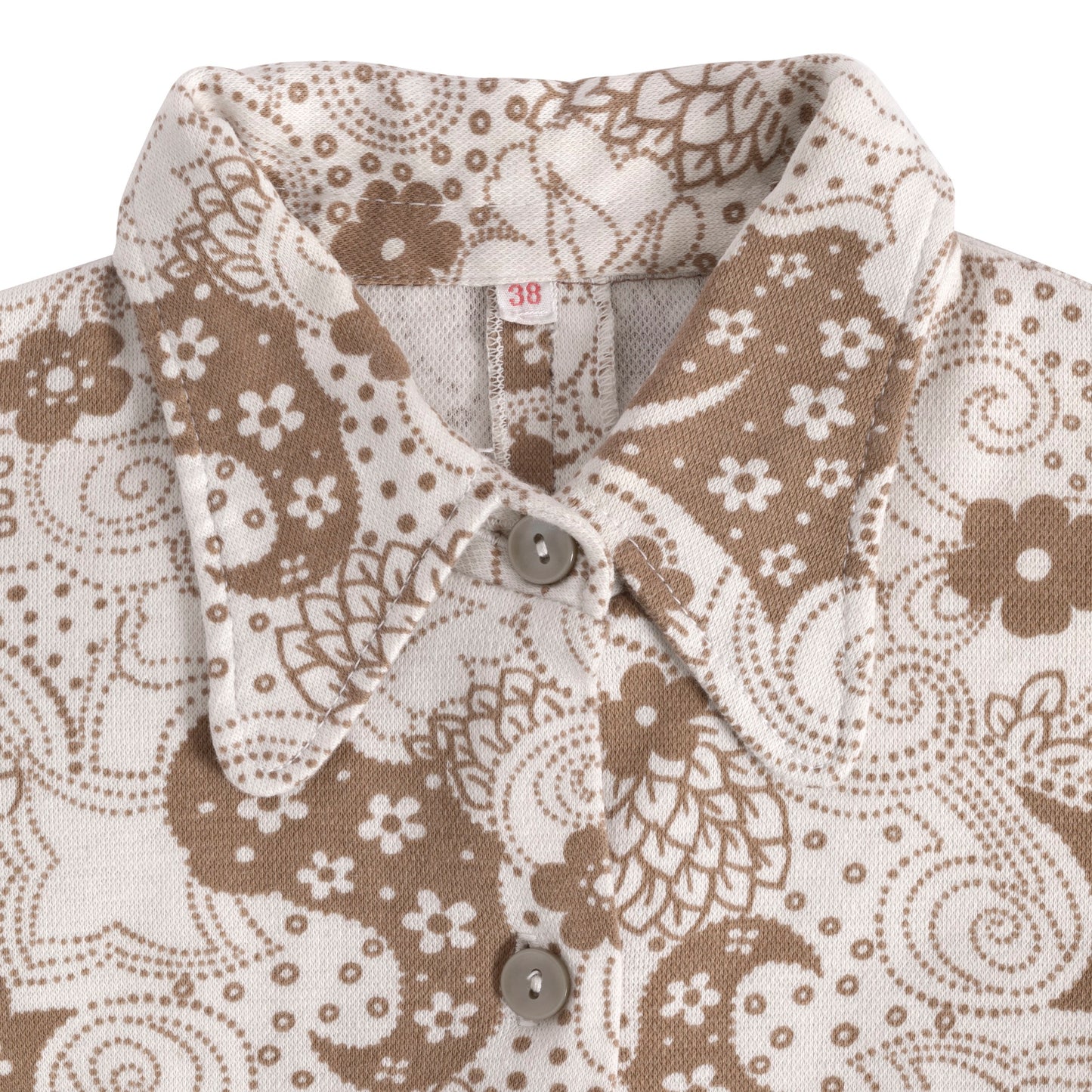 Piqué Weave Floral Club Collar Shirt