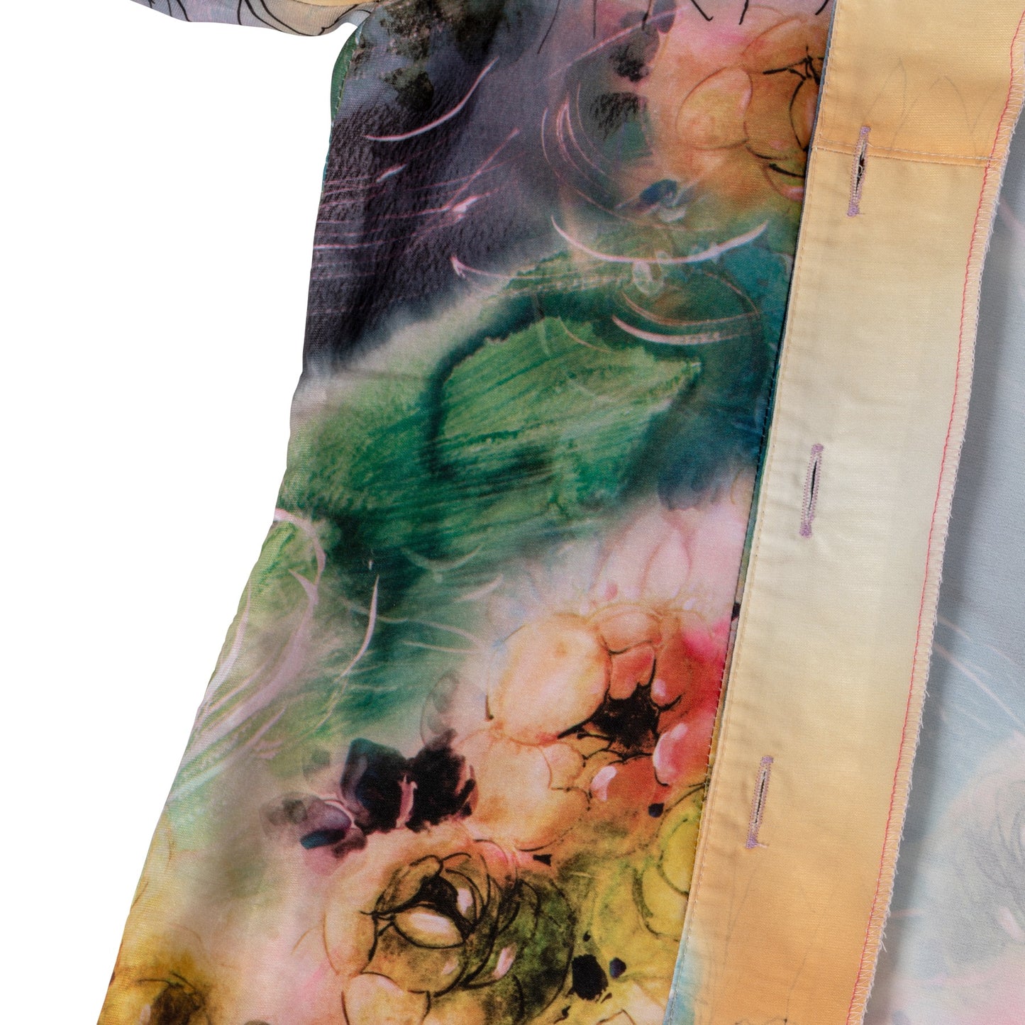 Rayon Jersey Cloverleaf Collar Short Sleeve Shirt
