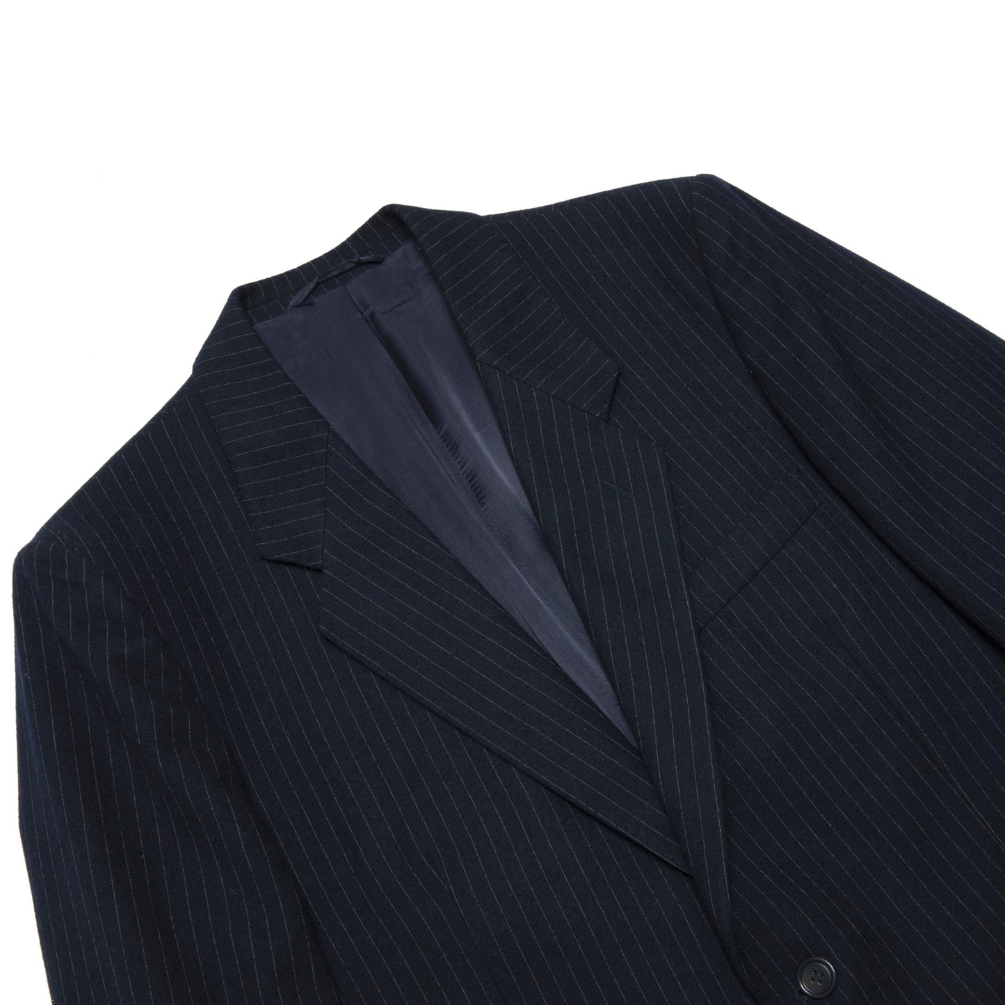 80s, Worsted Flannel, Pinstripe, Structured Drape, Banking Uniform