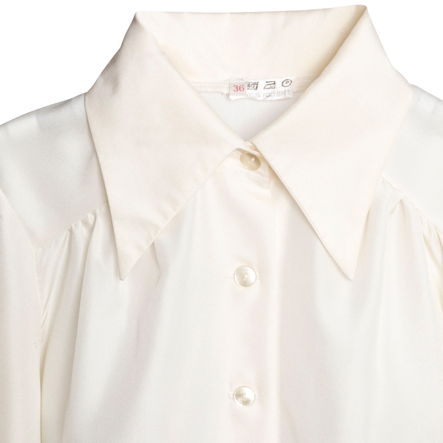 Vintage, 1970s, Pointed Collar, Bishop Sleeves