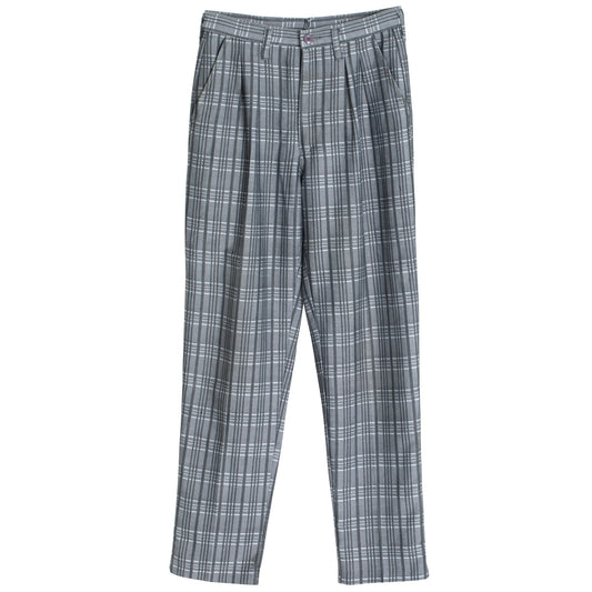 80s, Graph Plaid, Plain Weave Twill Combination, Yarn-Dyed