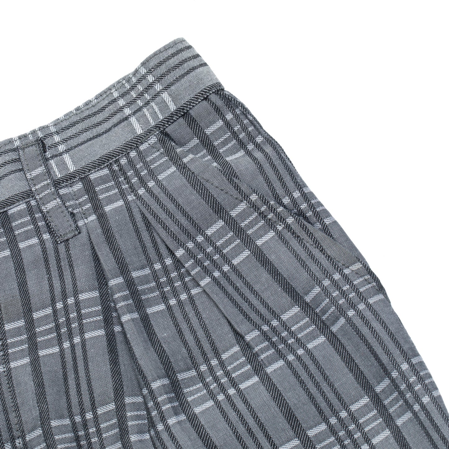 80s, Graph Plaid, Plain Weave Twill Combination, Yarn-Dyed