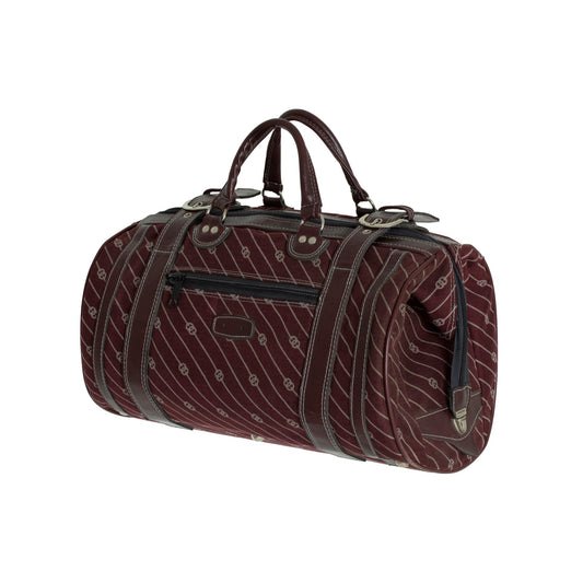 1970s, Jacquard Canvas Monogram, Saddle-Stitched Leather