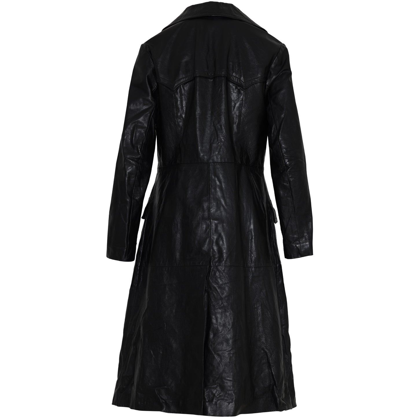 Vintage, 1970s, Buffalo Calf, Deep-Gorged Collar, Seam Shaping