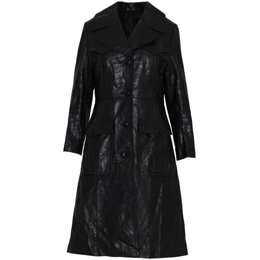Vintage, 1970s, Buffalo Calf, Deep-Gorged Collar, Seam Shaping