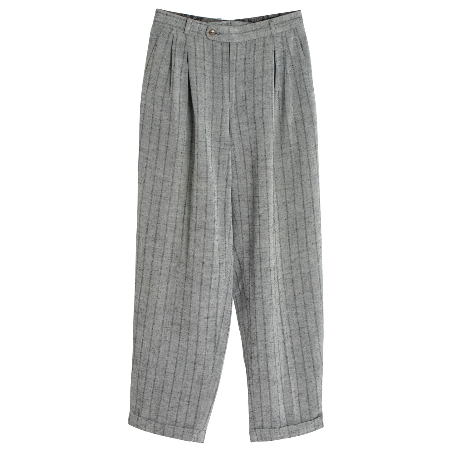80s, Slubbed Viscose Linen, Shadow Stripe, Neo-Dandy
