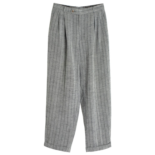 80s, Slubbed Viscose Linen, Shadow Stripe, Neo-Dandy