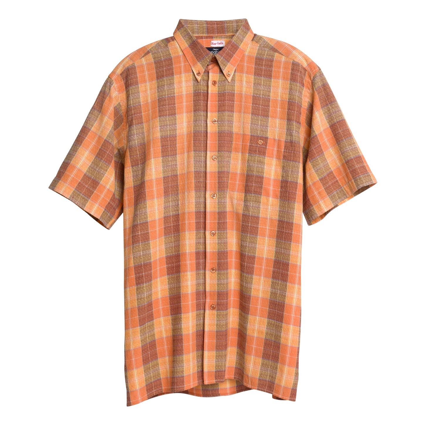 70s Vintage, Yarn-Dyed Plaid, Textured Float Weave