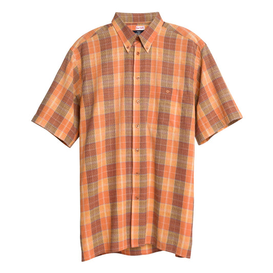 70s Vintage, Yarn-Dyed Plaid, Textured Float Weave