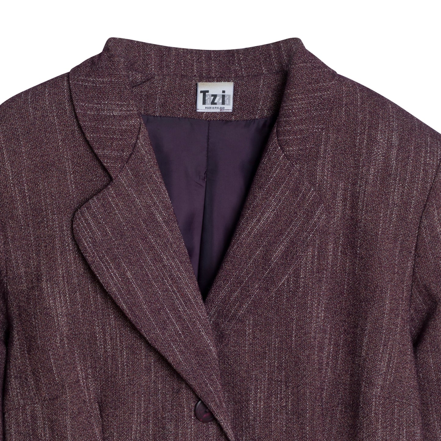 Barleycorn Tweed Wool Blend Cloverleaf Blazer