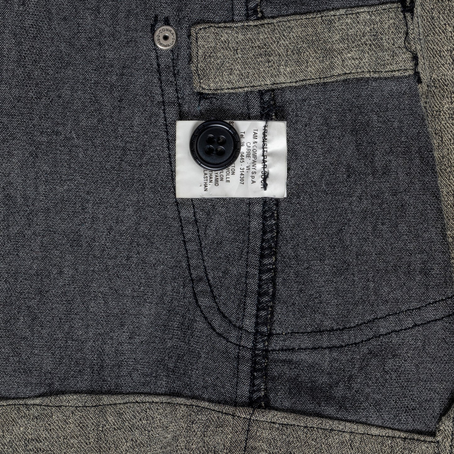 Denim Cotton Blend Napoleon Jacket