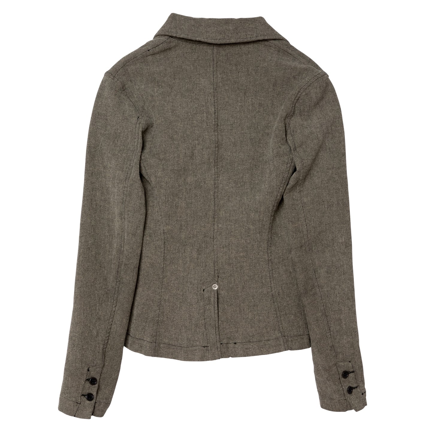 Denim Cotton Blend Napoleon Jacket
