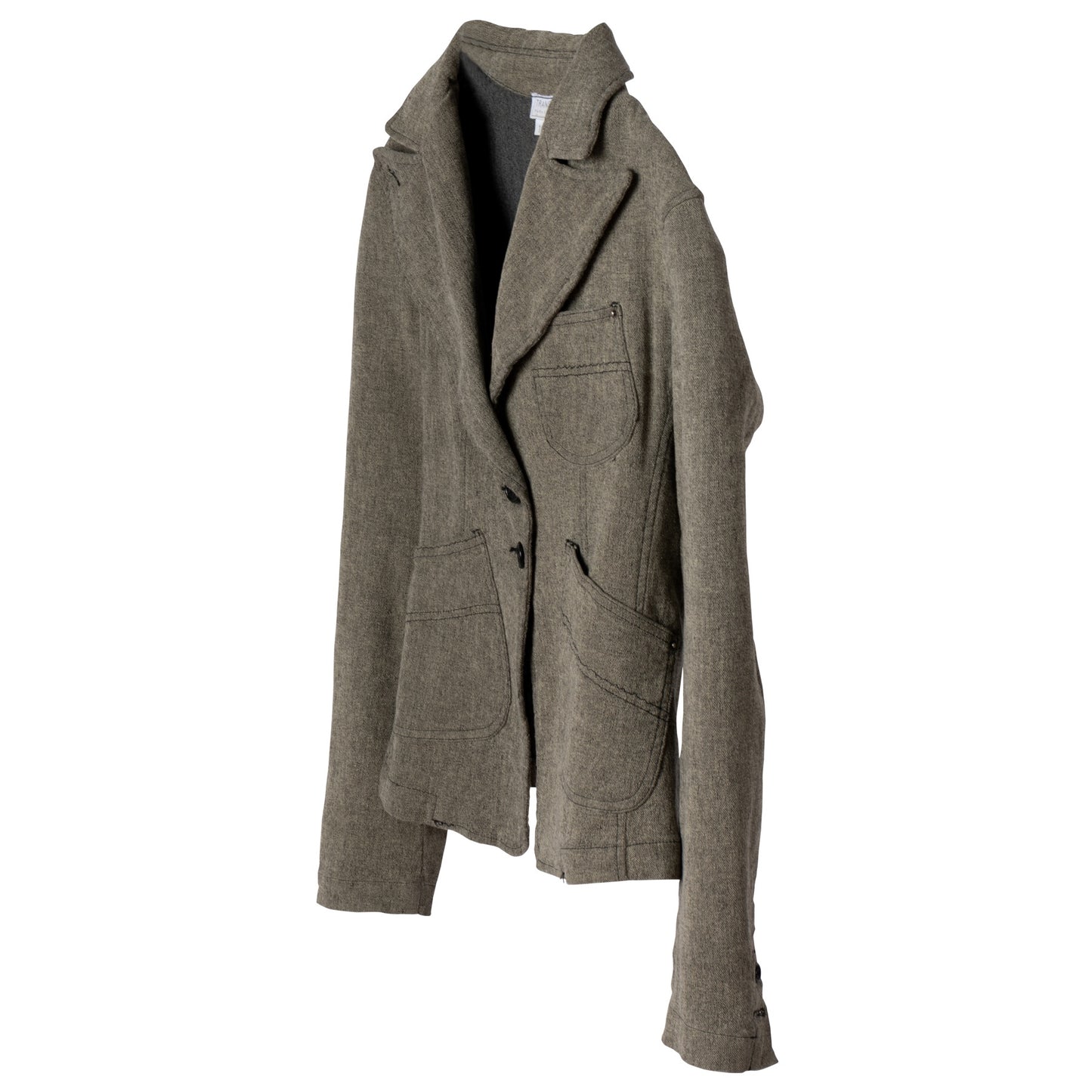 Denim Cotton Blend Napoleon Jacket