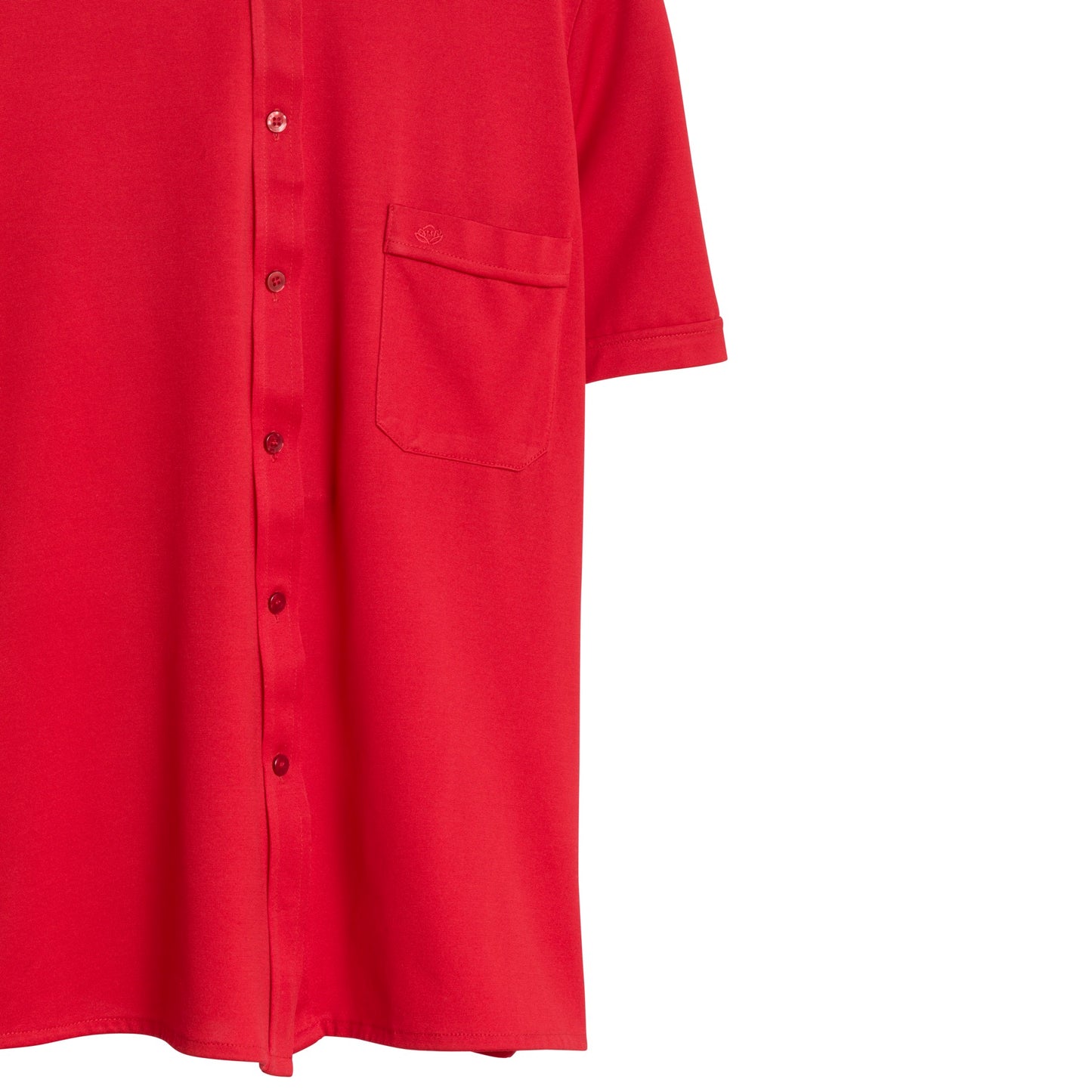 Jersey Knit Slot Seam Polo Shirt