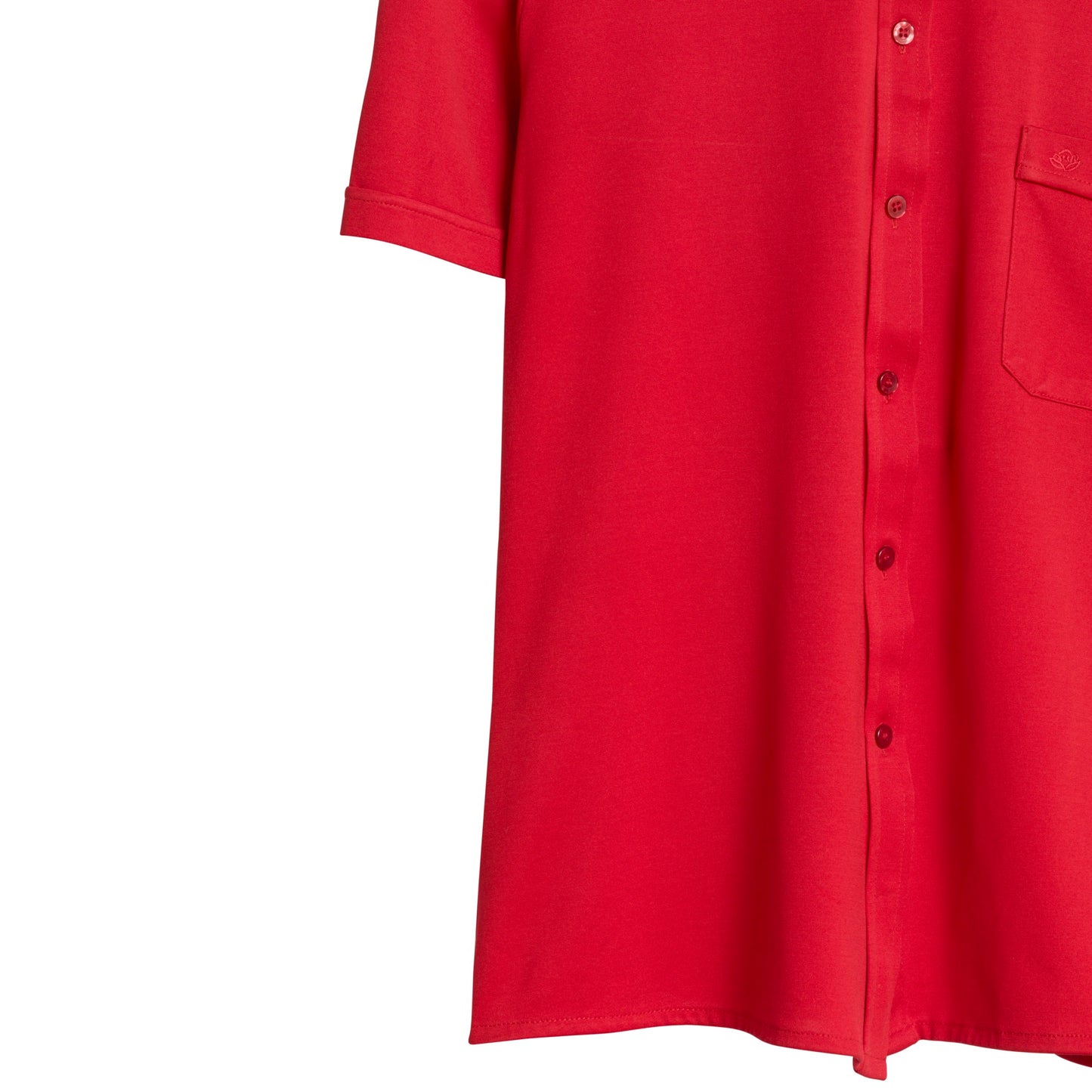 Jersey Knit Slot Seam Polo Shirt