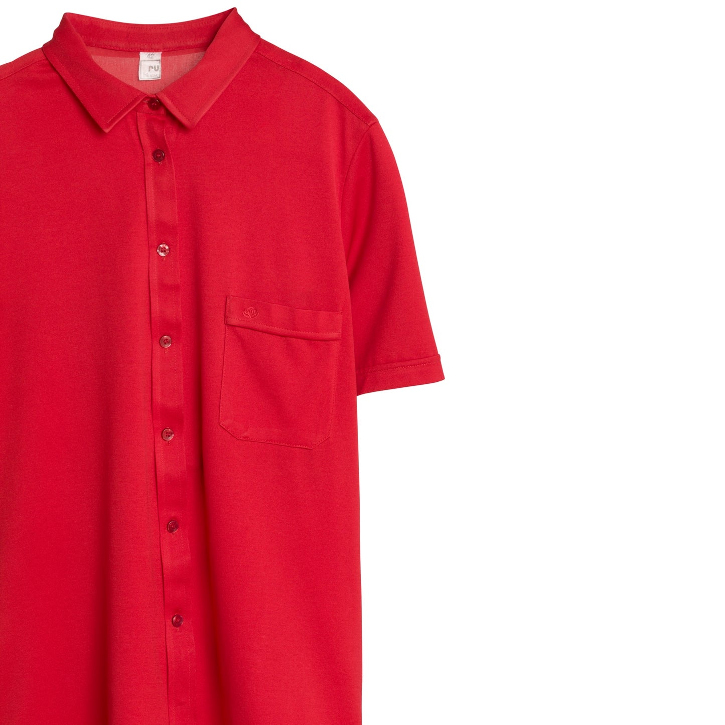 Jersey Knit Slot Seam Polo Shirt