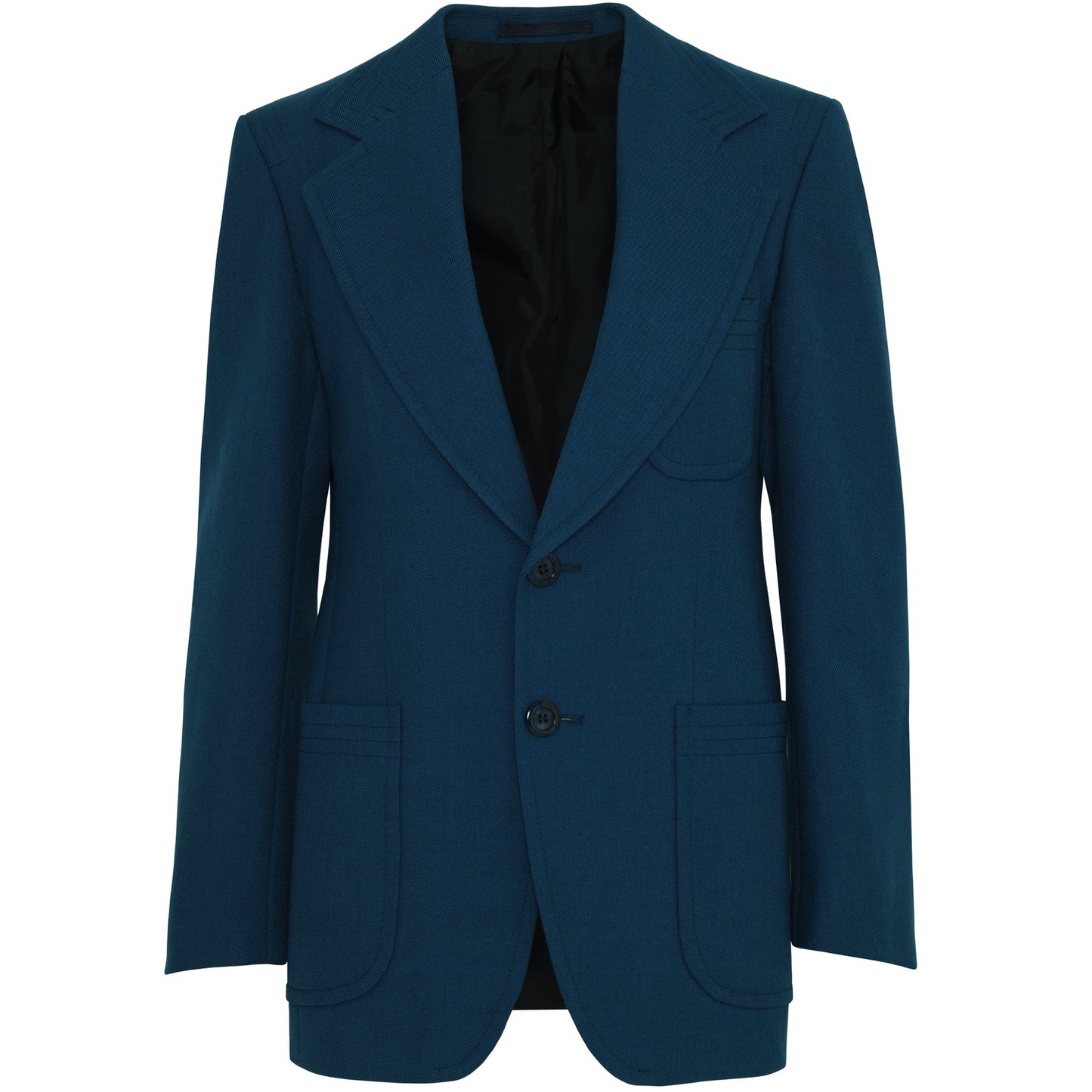 Vintage, 1970s, Terylene, High Twist Wool, Sharp Peak Lapels