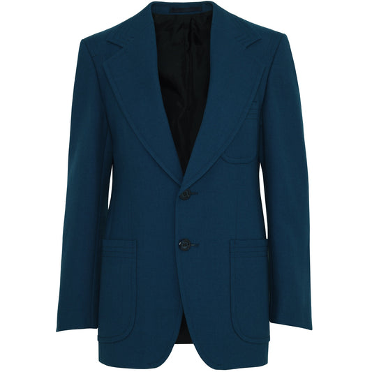 Vintage, 1970s, Terylene, High Twist Wool, Sharp Peak Lapels