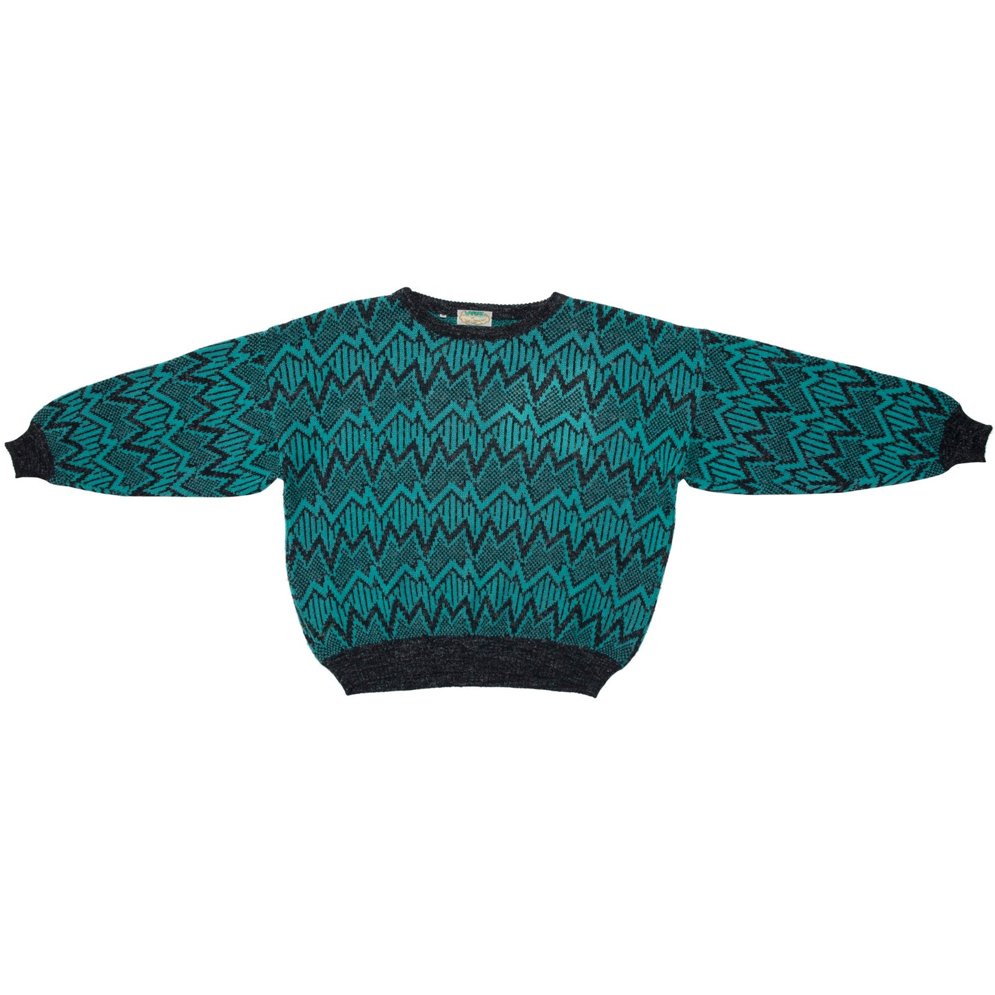 80s Vintage, Jacquard, ZigZag Motif