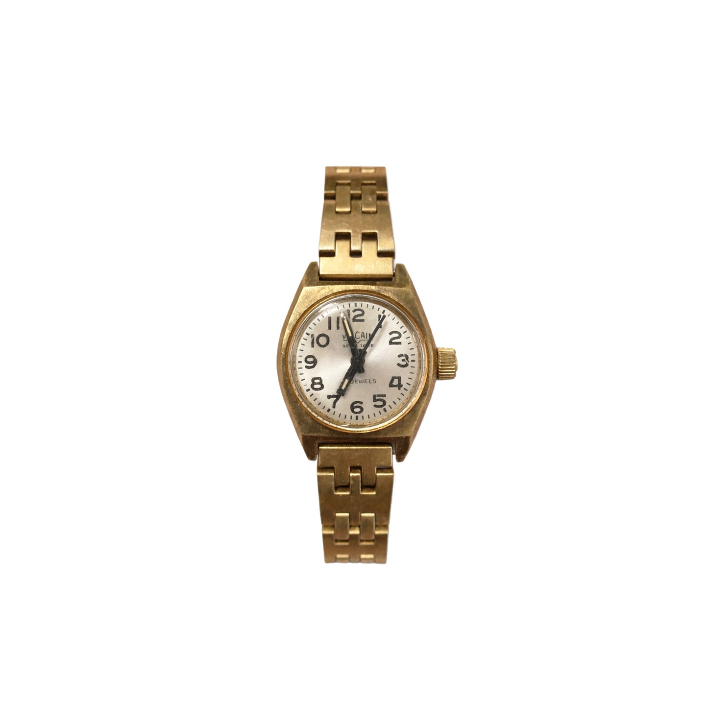 Gold Filled Cushion Case, Swiss Movement with Champion USA Bracelet, Circa 1960s