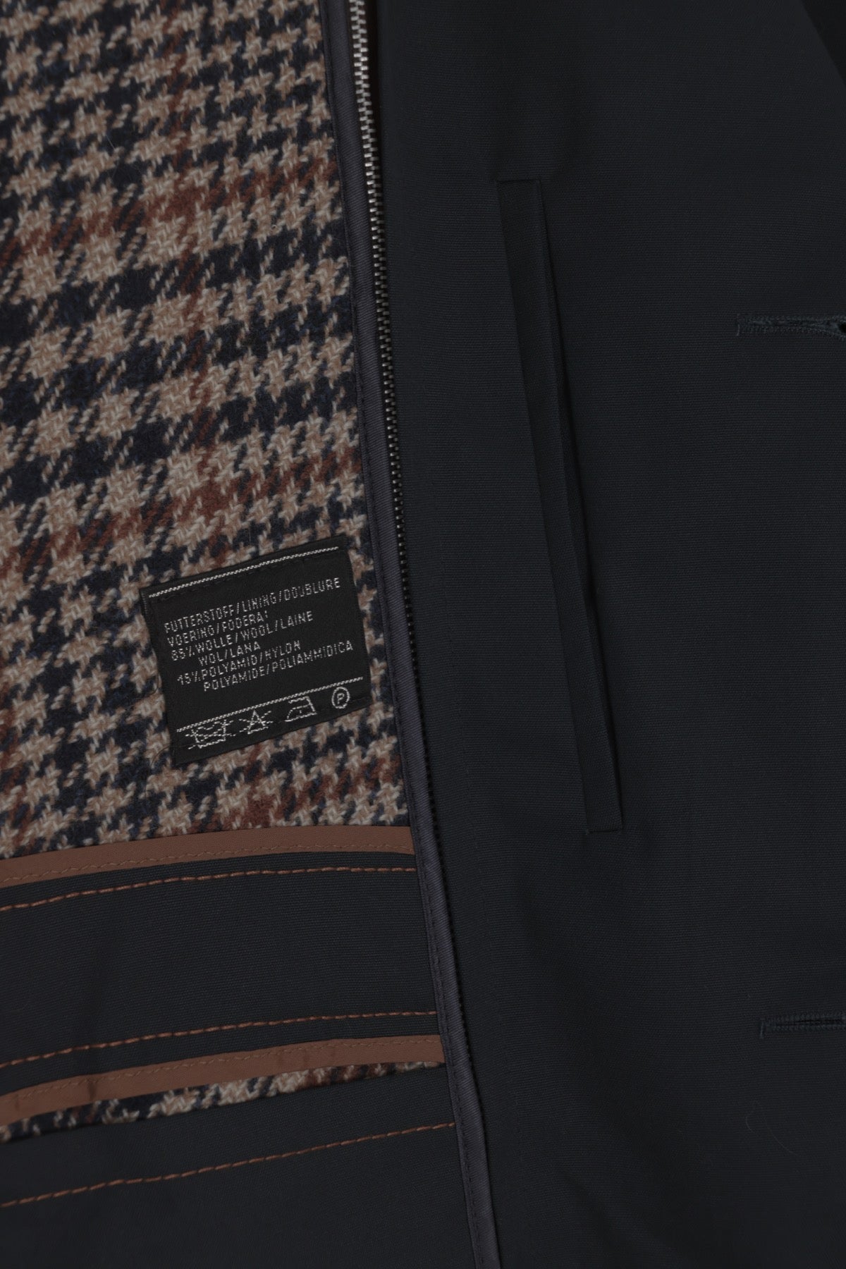 Vintage, 1970s, Diolen, Tweed Lined