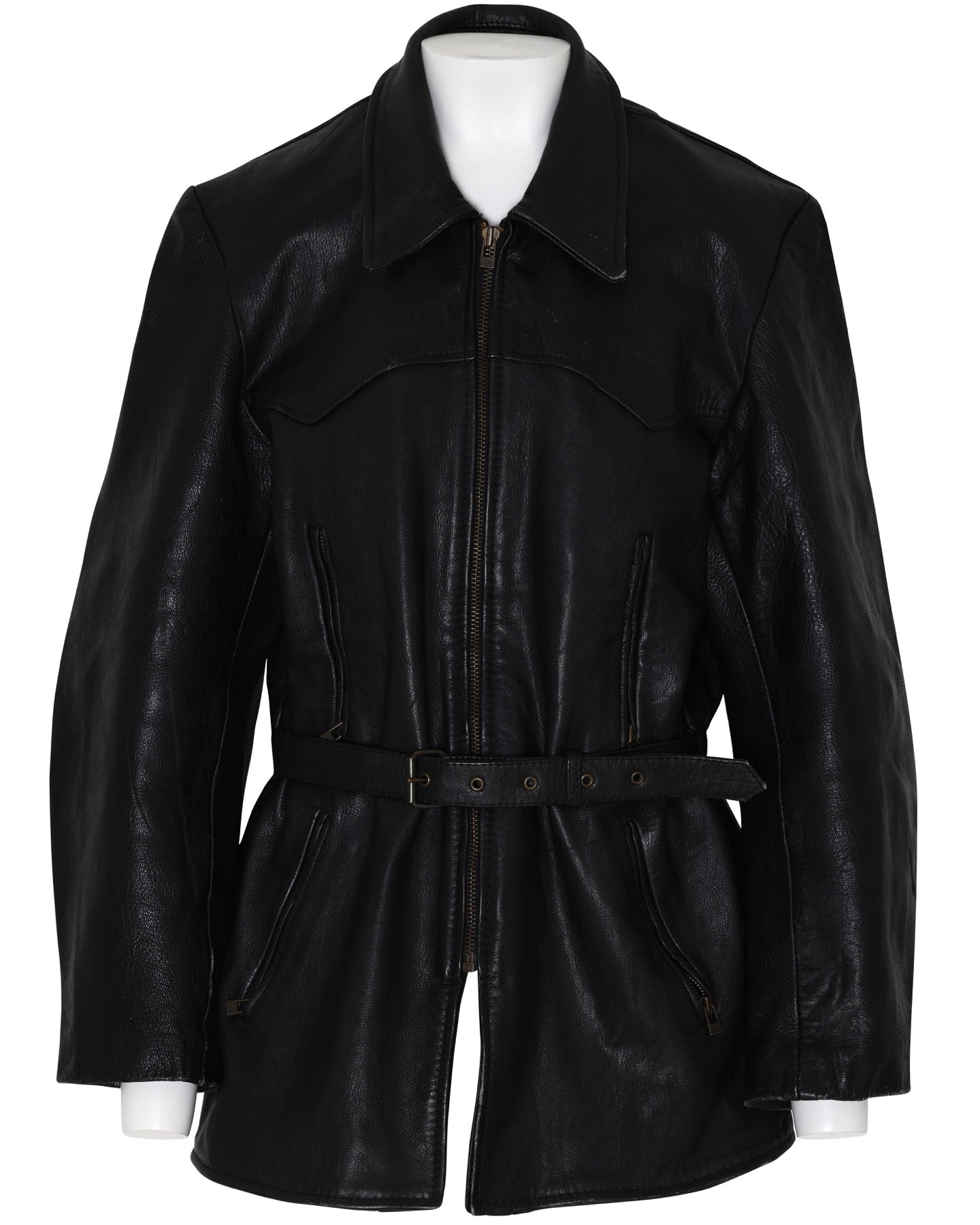 Vintage, 1980s, Echtes Leder