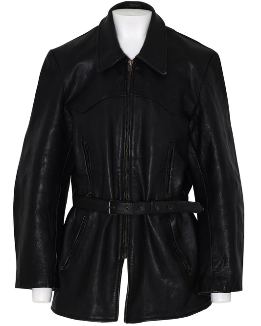 Vintage, 1980s, Echtes Leder