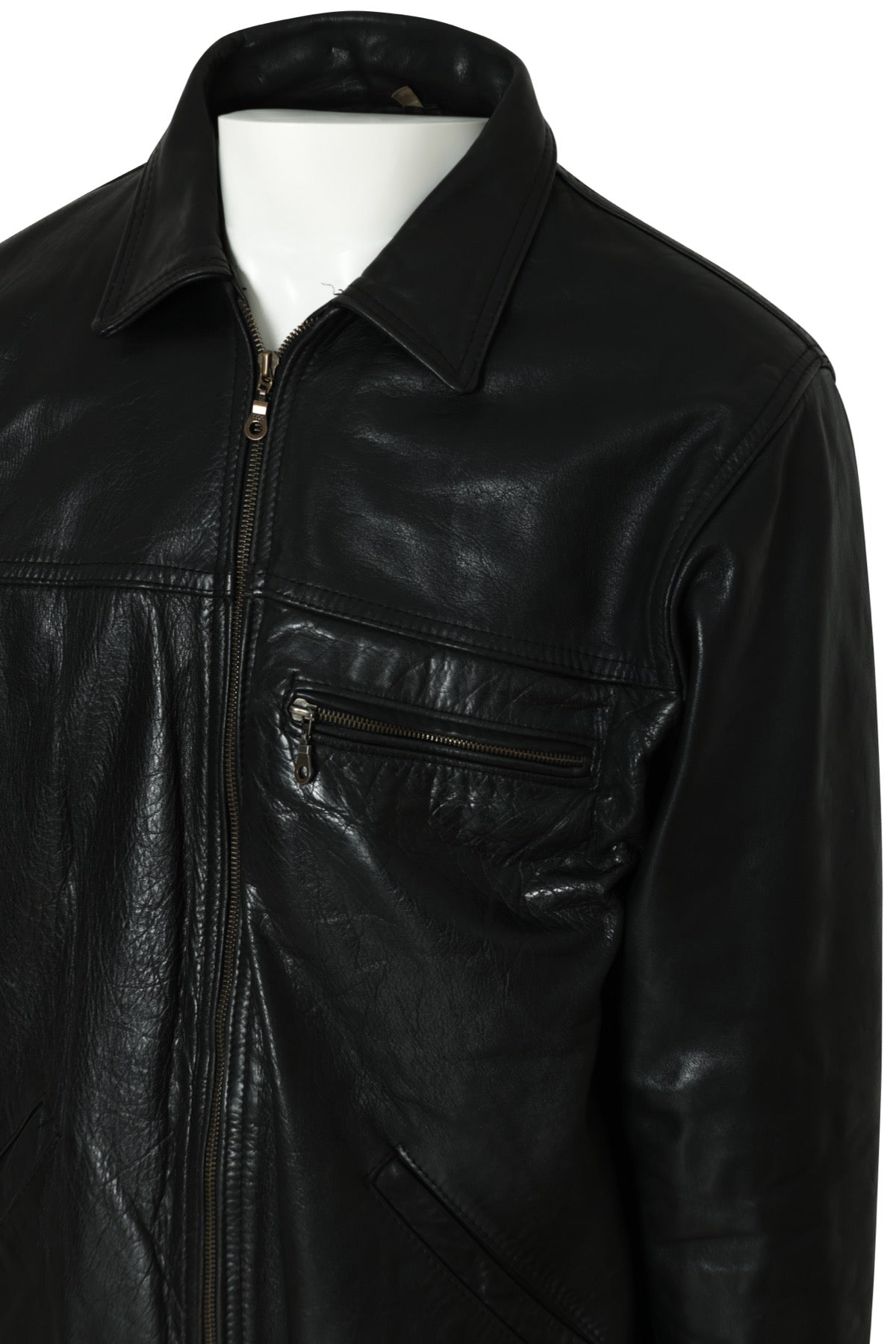 Vintage, 1990s, Echtes Leder