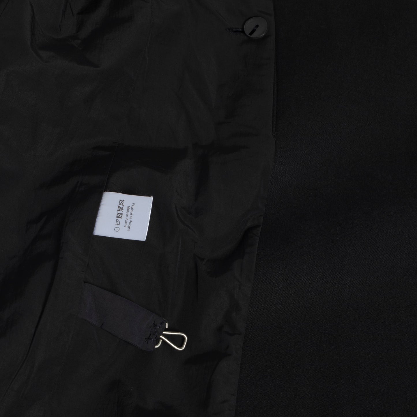 Waxed Canvas Weave Linen Coat