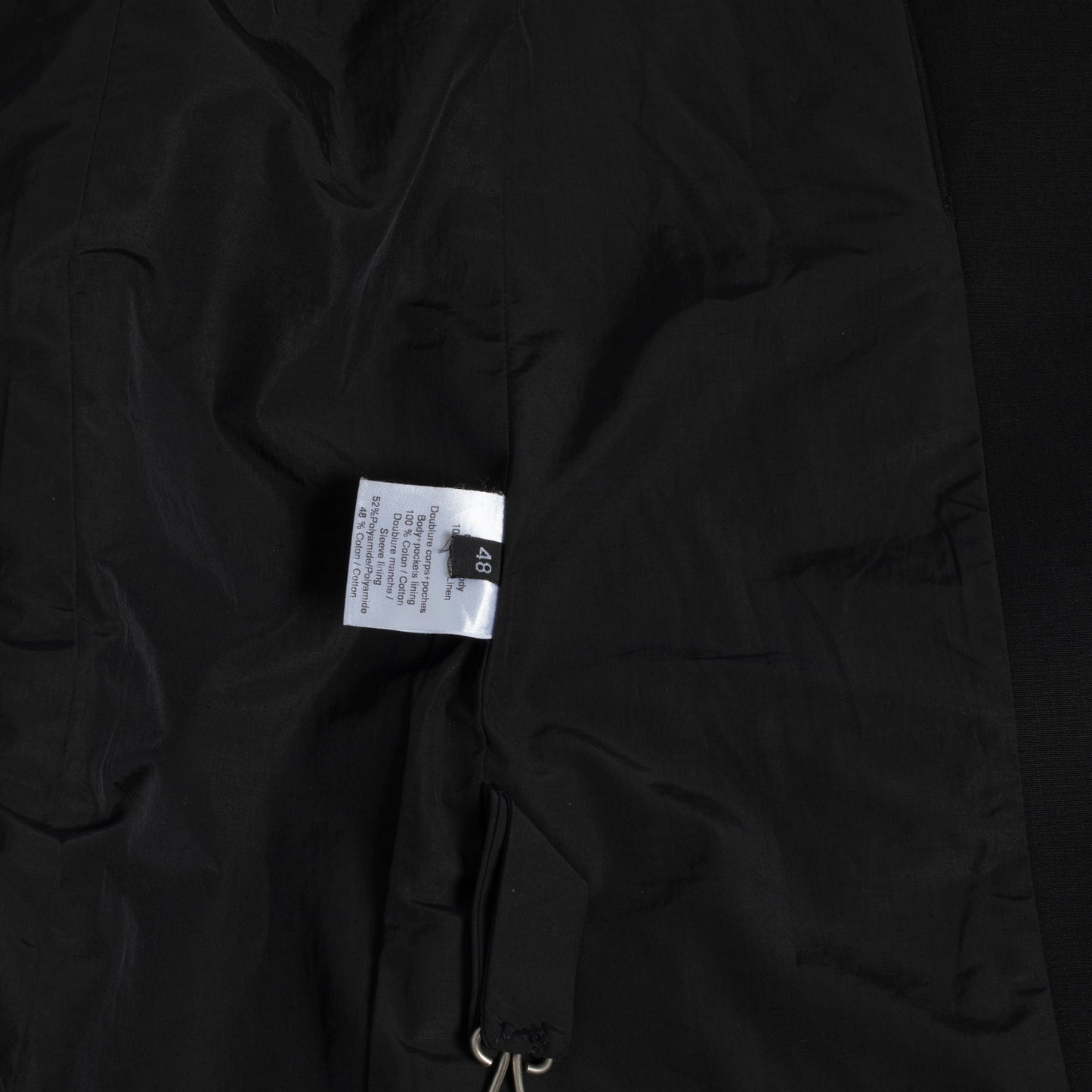 Waxed Canvas Weave Linen Coat