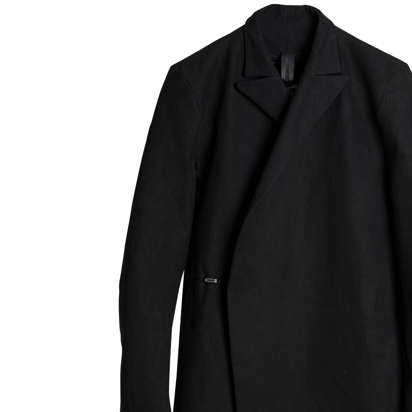 Waxed Canvas Weave Linen Coat